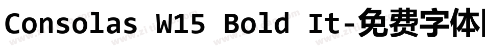 Consolas W15 Bold It字体转换